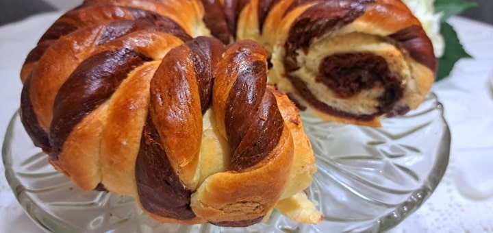 Twisted Chocolate Brioche